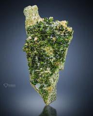 Interesting Green Demantoid Garnet Crystals Perched on Matrix