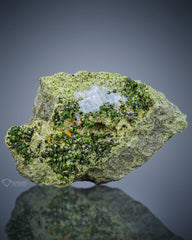 Interesting Green Demantoid Garnet Crystals Perched on Matrix