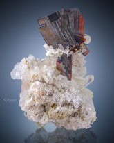 Brookite Crystals perched on Quartz matrix