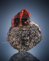 Beautiful Terminated Zircon crystal perched on matrix From Astor Valley, Pakistan
