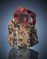 Beautiful Terminated Zircon crystal perched on matrix From Astor Valley, Pakistan