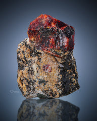 Beautiful Terminated Zircon crystal perched on matrix From Astor Valley, Pakistan