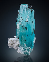 Interesting Aquamarine with Tourmaline on Albite from Skardu, Pakistan