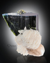 Bluecap Tourmaline with white Albite and Quartz