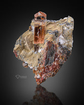 Golden Topaz on Matrix from Mardan, Pakistan.