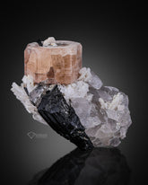 Apatite On Quartz Matrix from Skardu, Pakistan