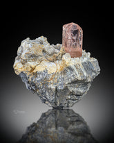 Terminated Topaz Crystal Perched On Matrix