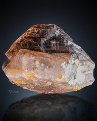 Huge Lustrous Smoky Gwindel Quartz with Excellent Transparency from Brazil