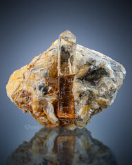Golden Topaz Crystal On Matrix From Mardan District, Pakistan