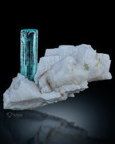 Aquamarine Crystal with Muscovite On Feldspar Matrix from Pakistan