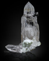 Interesting Quartz Crystal Combine with Black Tourmaline