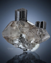 Tourmaline Crystal Perched On Quartz and Feldspar Matrix
