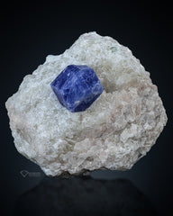 Hackmanite Crystal on Calcite from Afghanistan
