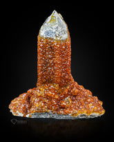 Spessartine Garnet with Quartz from China