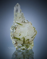 Pollucite Crystal with Quartz and Tourmaline from Pakistan
