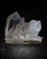 Quartz Cluster on Matrix from Hashupi Mine, Skardu, Pakistan.