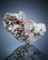 Incredible Combination of Garnet With Quartz and Muscovite
