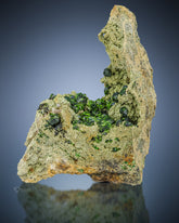 Gorgeous Green Garnet Bunch on Matrix