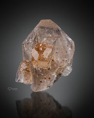 Transparent Topaz Crystal With Quartz