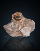 Transparent Topaz Crystal With Quartz