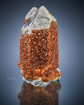 Spessartine Garnet with Quartz from China