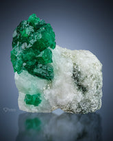 Emerald on Calcite from Swat, Pakistan