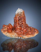 Spessartine Garnet with Quartz from China