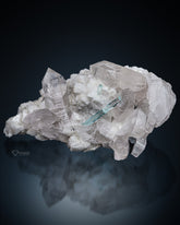 Aquamarine With Quartz and Feldspar from Skardu, Pakistan