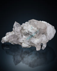 Aquamarine With Quartz and Feldspar from Skardu, Pakistan