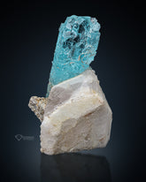 Etched Aquamarine on matrix From Skardu, Pakistan