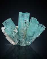 Aquamarine Cluster with feldspar from Skardu, Pakistan