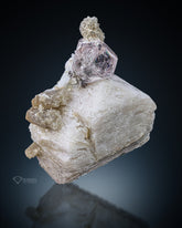Morganite with Muscovite on Feldspar from Skardu, Pakistan