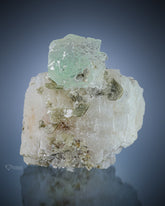 Green Fluorte On Feldspar Matrix