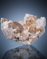 Topaz with Microcline Feldspar, Quartz And Mica on cleavelandite matrix