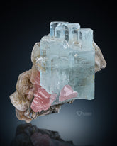 Aquamarine with Apatite and Muscovite from Pakistan