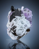 Pink Kunzite with Quartz on Cleavelandite