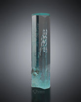 Transparent Aquamarine with Helix inclusion from Pakistan