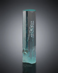 Transparent Aquamarine with Helix inclusion from Pakistan