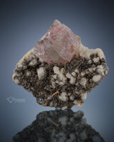 Bicolour Fluorite on Matrix from Nagar, Pakistan