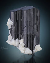 Black Tourmaline with Albite from Skardu, Pakistan