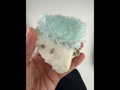 Incredible Bunch of Aquamarine On Feldspar