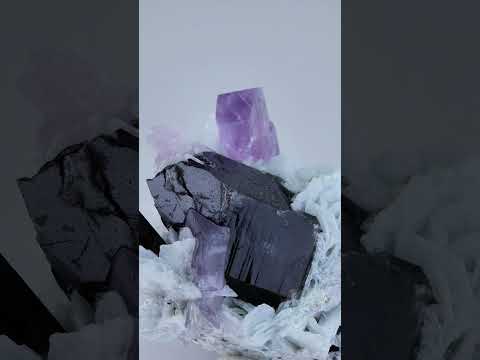 Pink Kunzite with Quartz on Cleavelandite