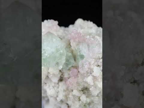 Fluorite with Apatite on feldspar
