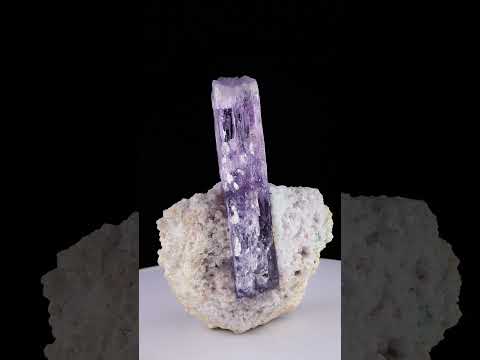 DT Purple Etched Kunzite crystal perched On Matrix