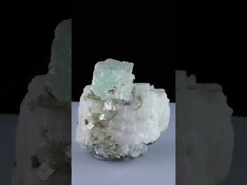 Green Fluorte On Feldspar Matrix