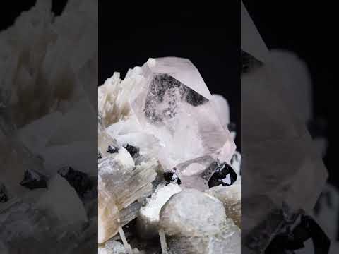 Morganite Crystal Perched On Muscovite Matrix