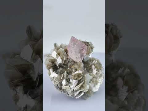 Pink Fluorite On Muscovite from Gilgit-Baltistan, Pakistan