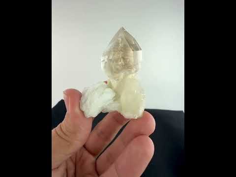 Quartz Crystal On Clavelandite Matrix