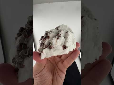 Bunch of Spessartine Garnet with Mica on Feldspar Matrix