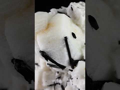 Black Tourmaline green Fluorite On Feldspar from Skardu, Pakistan